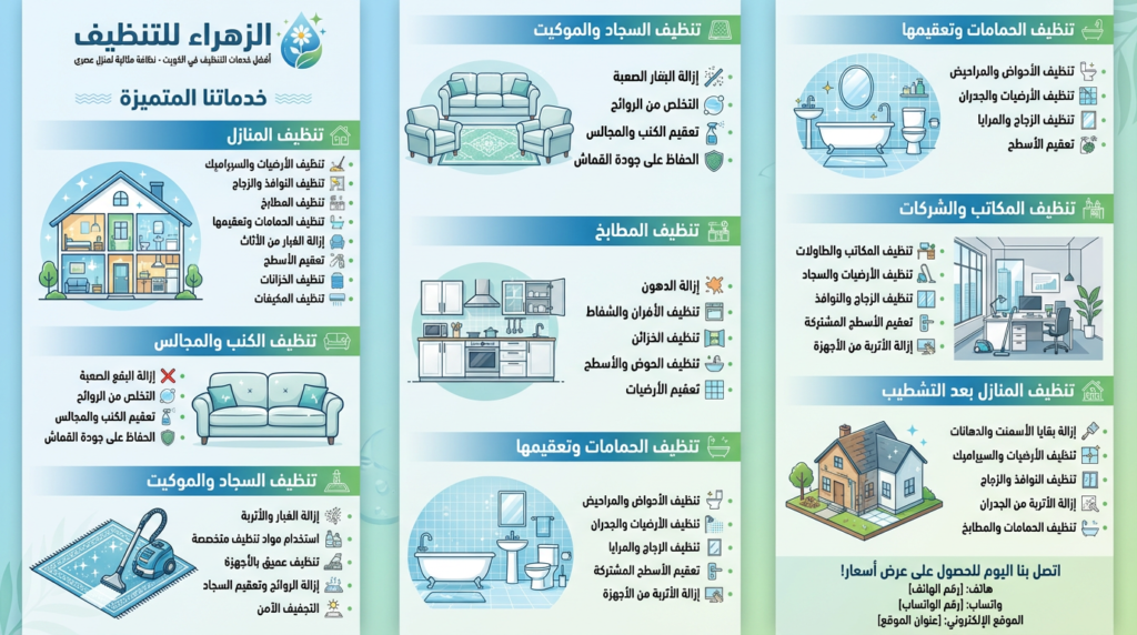 خدمات تنظيف الزهراء